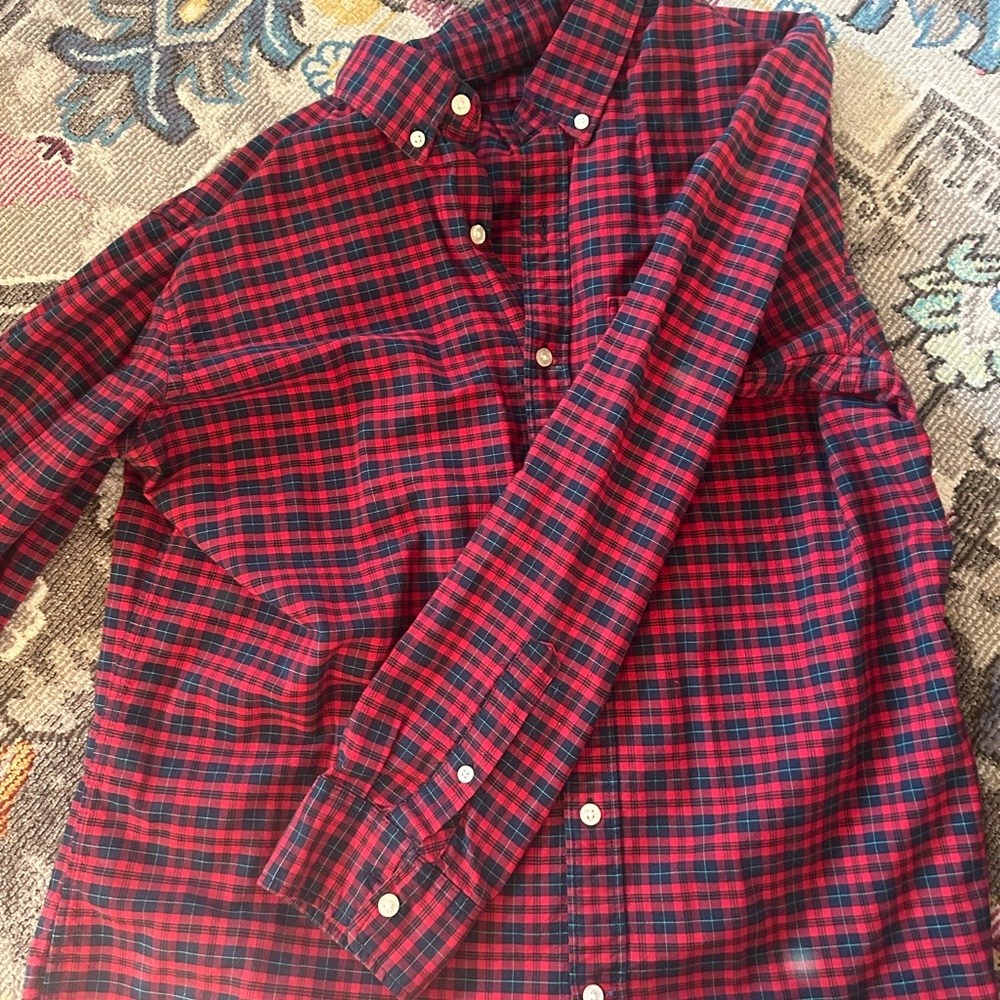 GAP Red and Blue Plaid Shirt